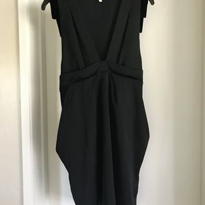 Vanessa Bruno Plunge neck dress Silk/velvet